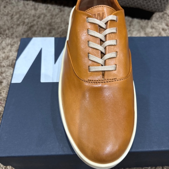Wolf & Shepherd Cruise Lace Up Leather Size Women 8 or Men 6.5 Casual Honey Tan main image 12